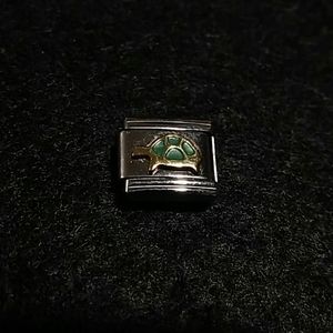 Green Turtle 9 mm link charm
